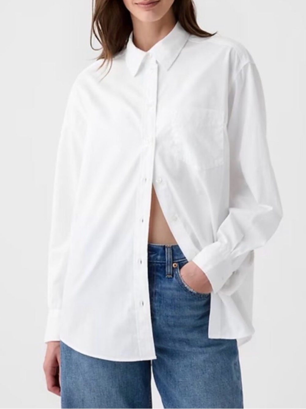 Gap Organic Cotton Big Shirt White NWT - XS